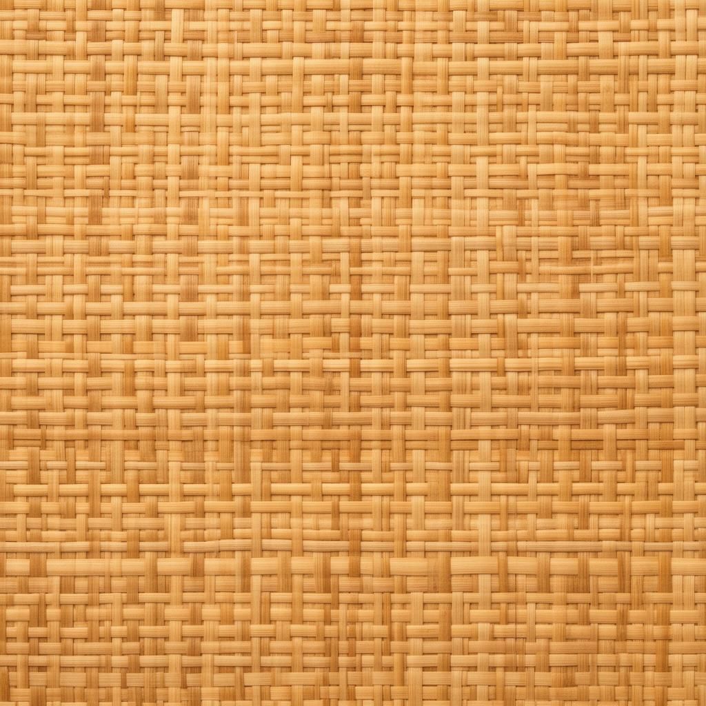 Plain closed tabby weave rattan cane webbing macro view