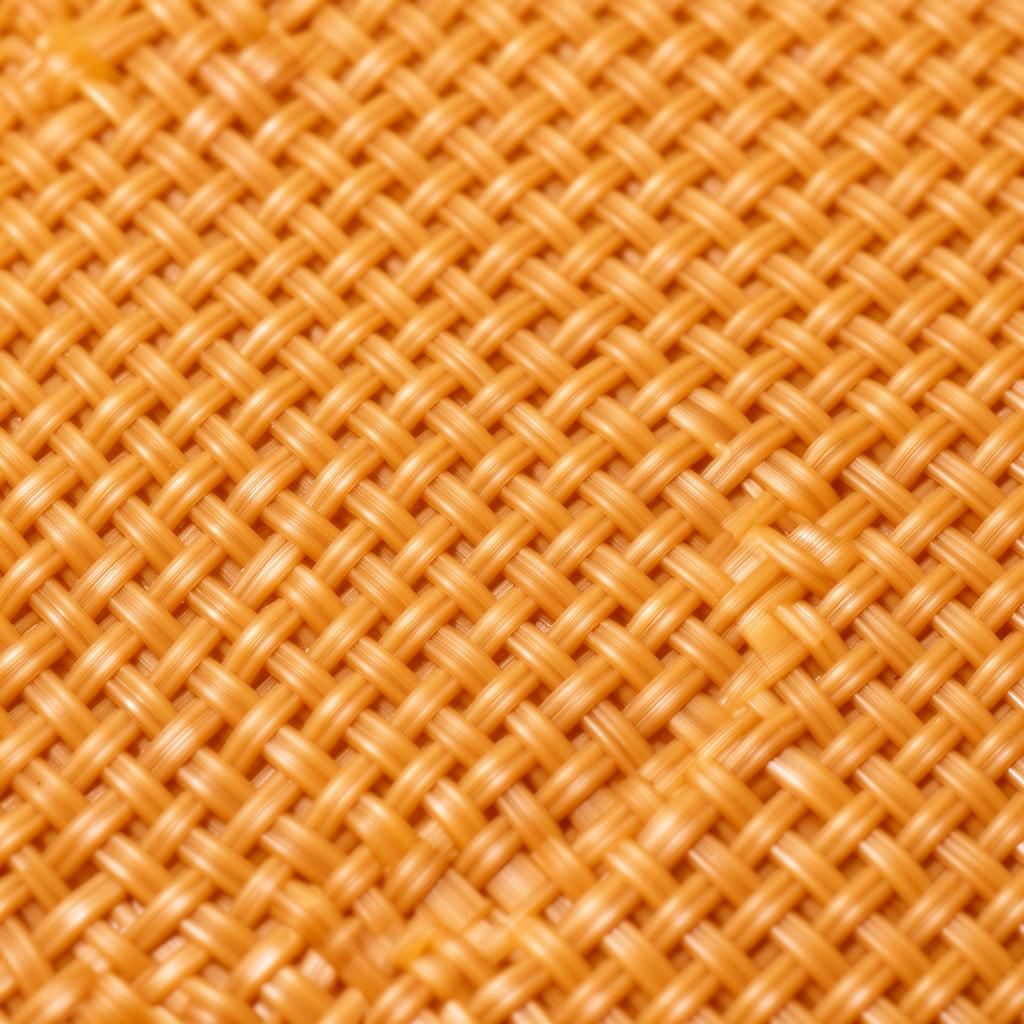 Plastic closed twilled weave rattan webbing, diagonal pattern