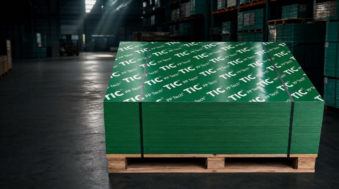 PVC Green Plastic Film Faced Plywood