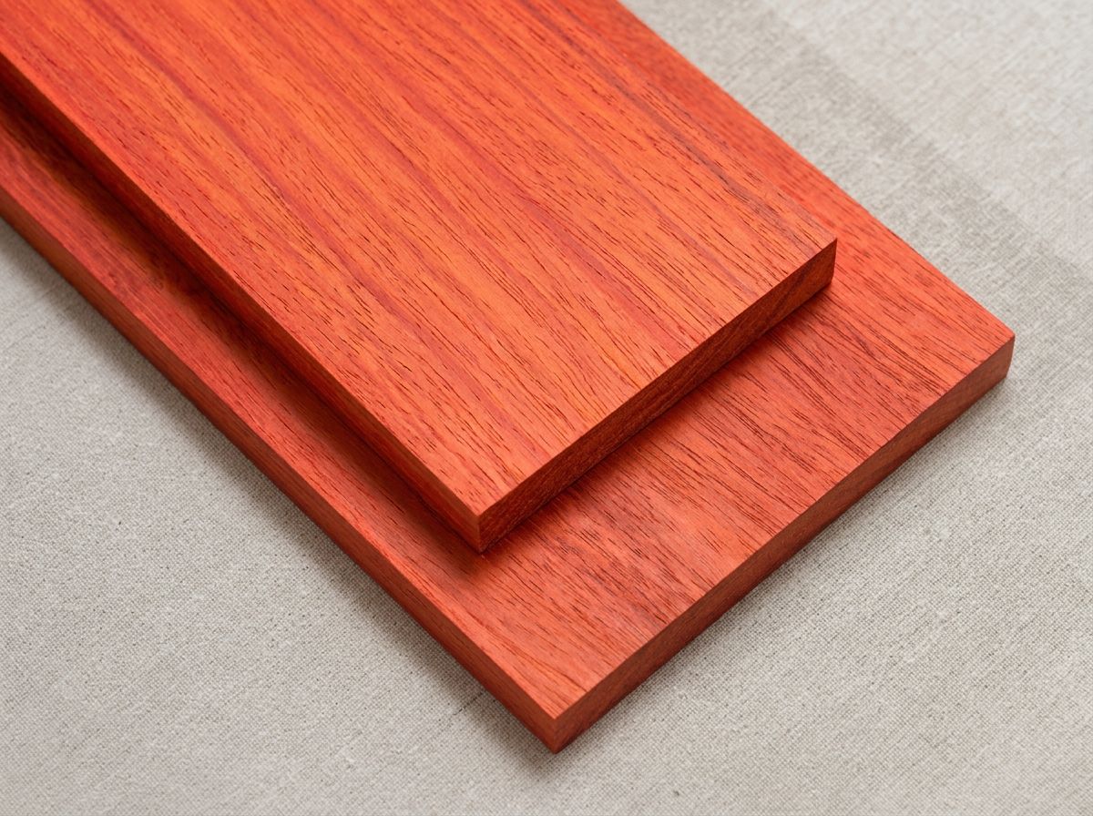 African Padauk hardwood sample