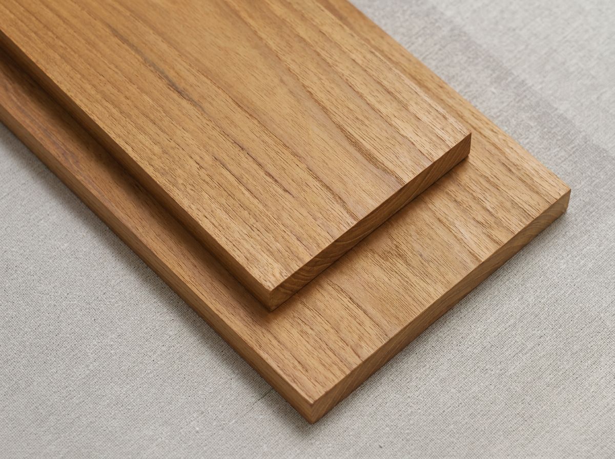 Burmese Teak hardwood sample