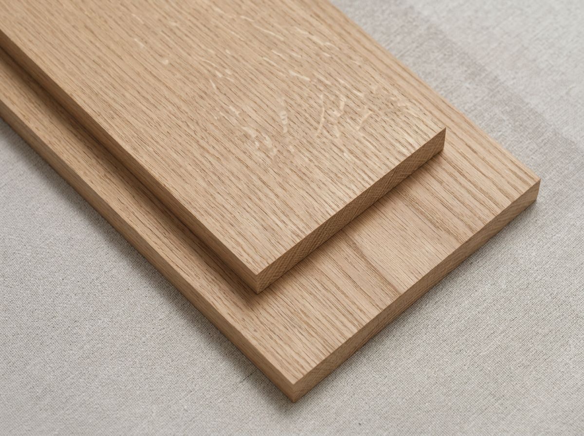 American White Oak hardwood sample