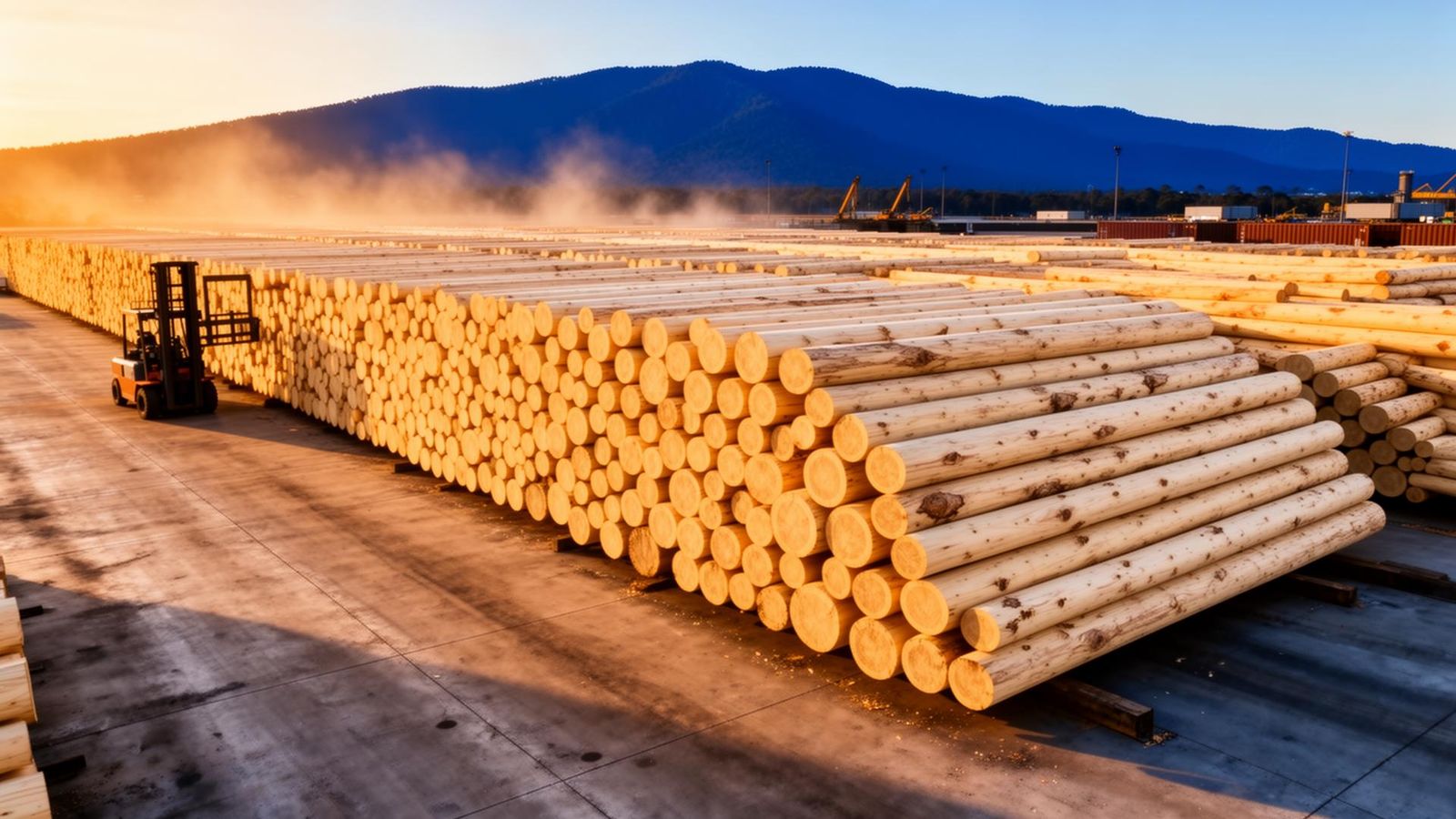 Pine Logs wood products supplier Dubai UAE