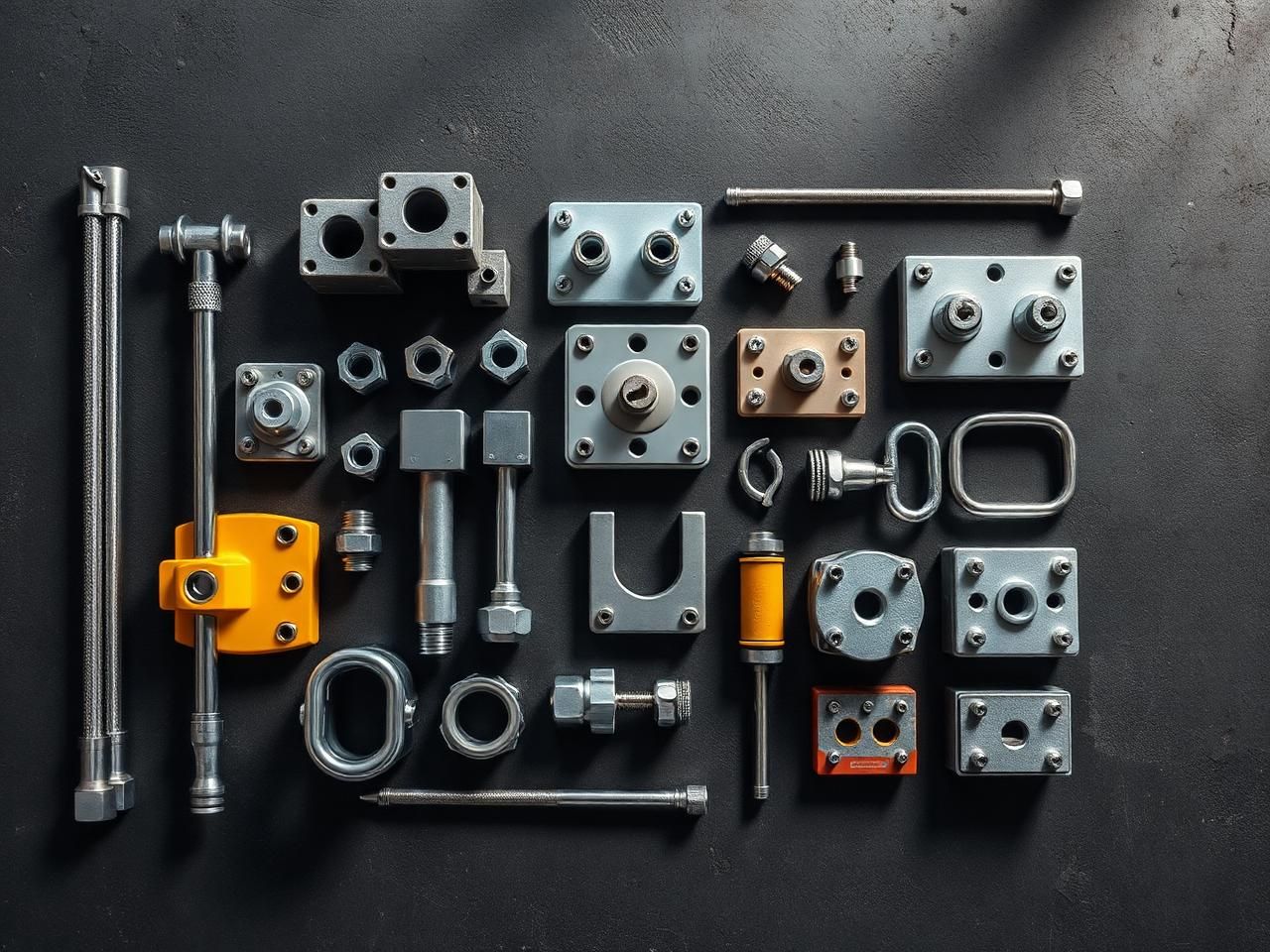 Scaffolding and formwork accessories supplier Dubai UAE: tie rods couplers base plates