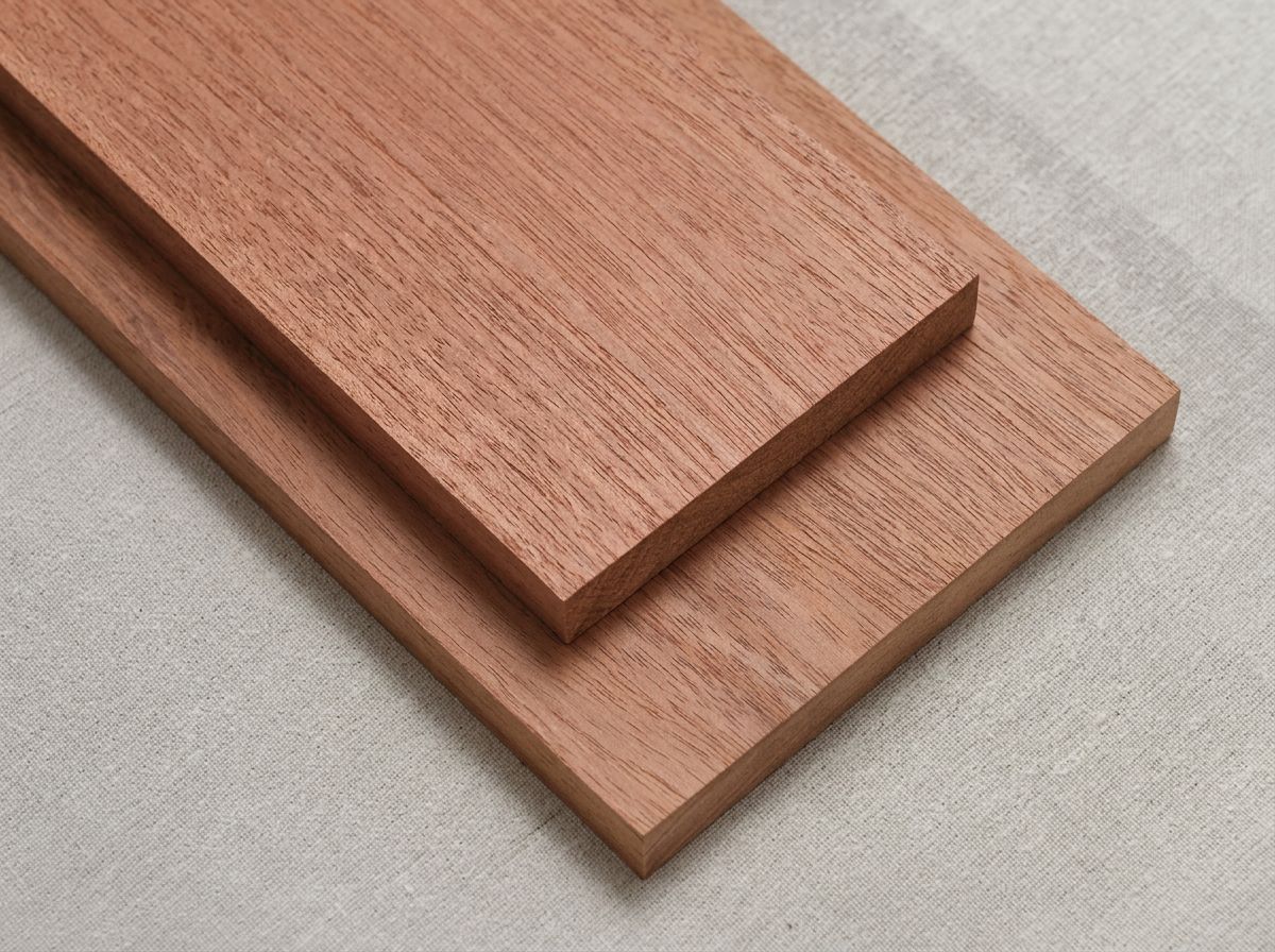 Red Meranti hardwood sample