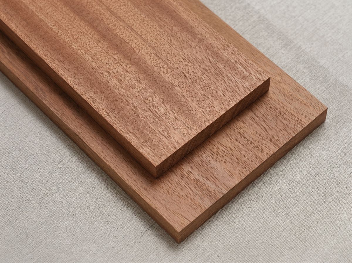 Sapele hardwood sample