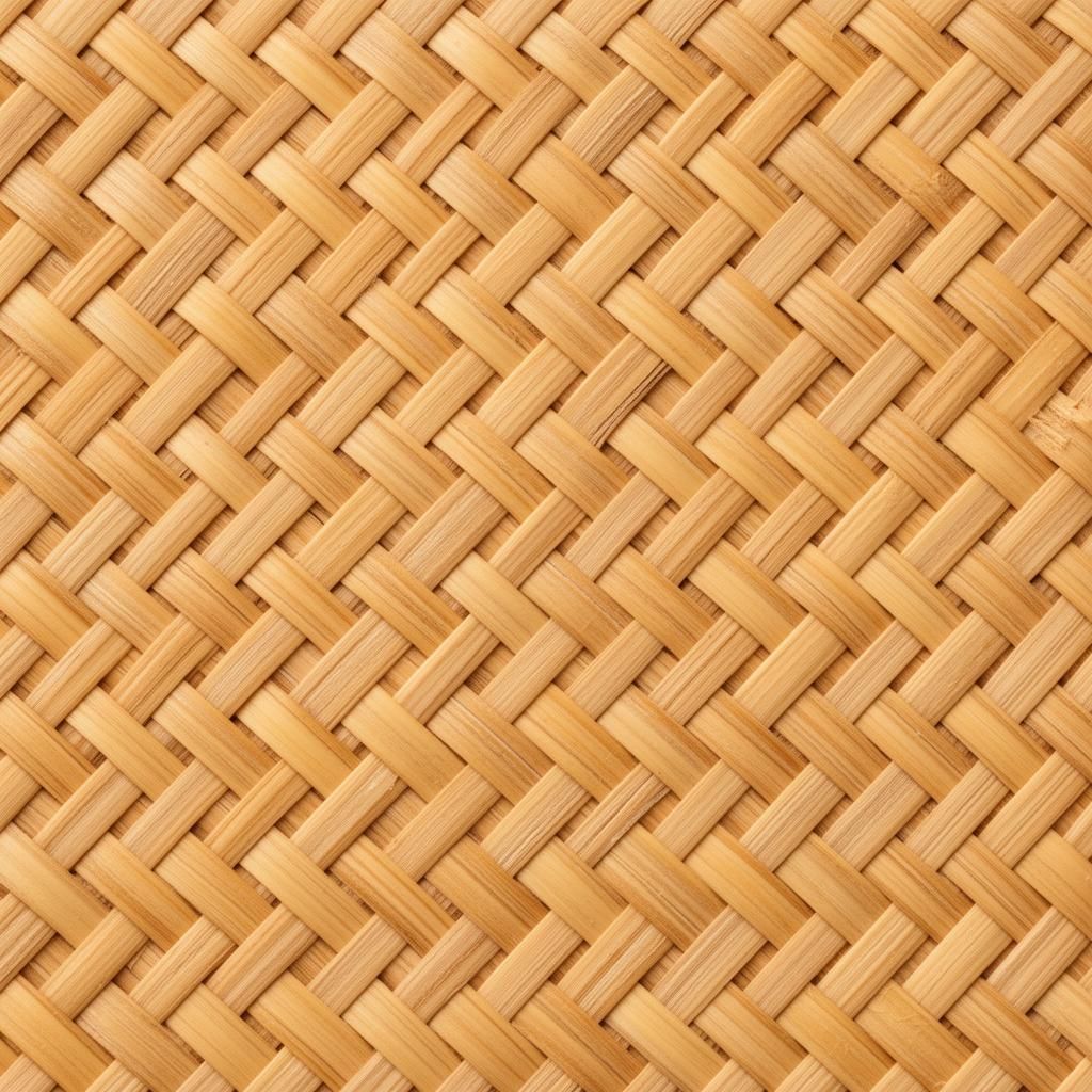 Twilled diagonal closed weave rattan cane webbing close-up